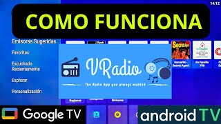 Cómo ESCUCHAR RADIO del MUNDO con VRADIO en ANDROID TV y GOOGLE TV