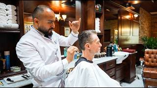 💈 This Classic Barbershop Delivered An Elegant Slickback Haircut | Barbería de San Pedro 🇲🇽