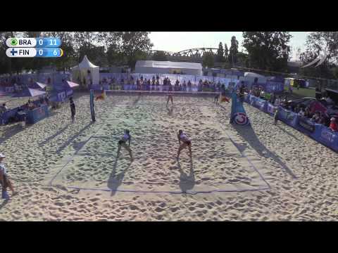 2018 Vienna Elize Maia/Maria Clara. (BRA) v Parkkinen/Lahti (FIN)