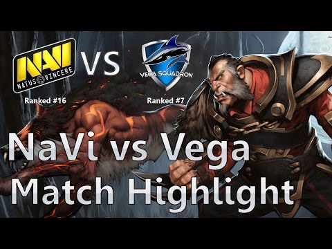 NaVi vs Vega - Match Highlight : Ditya Ra Lycan 9 Kills - DotA2 Rage Quit
