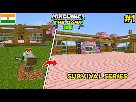 Minecraft Pe Survival Series Ep-1🔥1.20 [HINDI] || THE DARK SMP || Mcpe Survival Series #1 #minecraft
