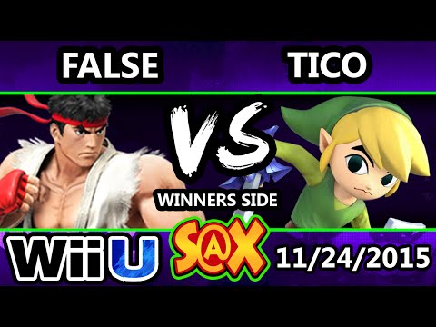 S@X 125 - LoF | False (Ryu) Vs. Tico (Toon Link) SSB4 Tournament - Smash Wii U - Smash 4