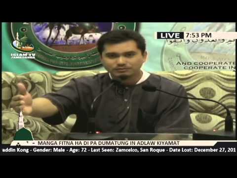 Manga Fitna ha di pa Dumatung in Adlaw Kiyama lecture by Sheikh Hayder Buddin (Tausug)