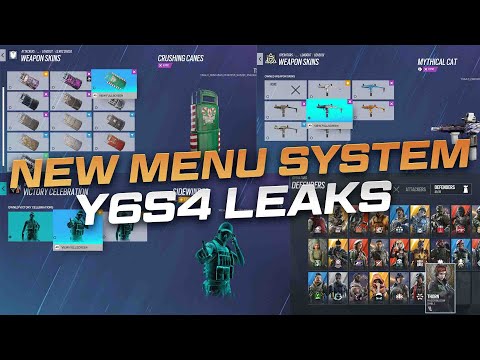 New Weapon Skin Menu/Operator Cards - Rainbow Six Siege Y6S4 High Calibre Leaks