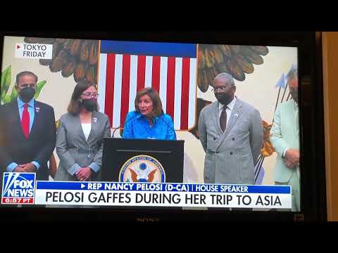 Nancy Pelosi - Dementia - Tells China you can dig a hole to china from the United States Beech