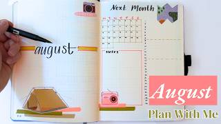 August 2025 Bujo Setup | Plan With Me 🏕️ ft. The Washi Tape Shop