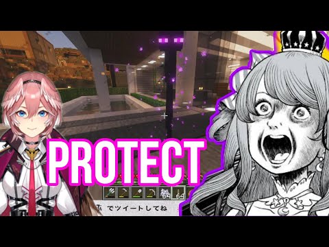 Takane Lui Protect Himemori Luna From Home Intruder | Minecraft [Hololive/Eng Sub]