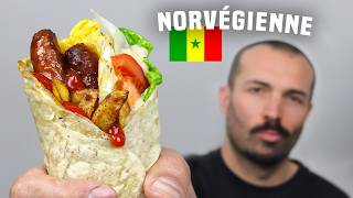 La NORVÉGIENNE 🇸🇳 Sandwich Galette Merguez/Frites/Fromage des FAST-FOODS Sénégalais