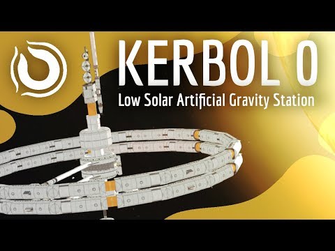 KERBOL 0 | 100% Stock Low Solar Artificial Gravity Station | KSP 1.6