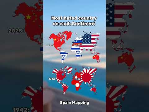 Most hated country on each Continent #geography #map #mapping #education #educational #world