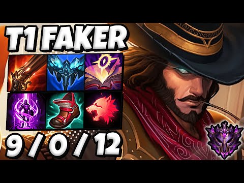 T1 Faker Twisted Fate vs Yasuo [ Perfect KDA ] Ranked Master Korea Patch 11.22 ✅