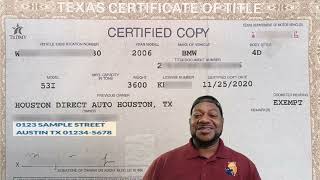 How To Transfer Your Vehicle Title In Texas When Doing A Private Sale