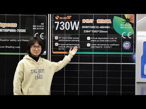 🔋Power Up Your Rooftop with Bluesun 730W Solar Panels