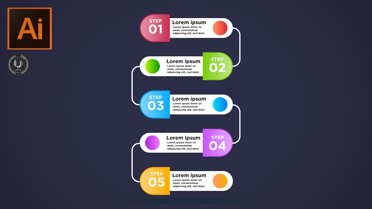 Adobe illustrator CC Tutorial - How to create an Infographic Design