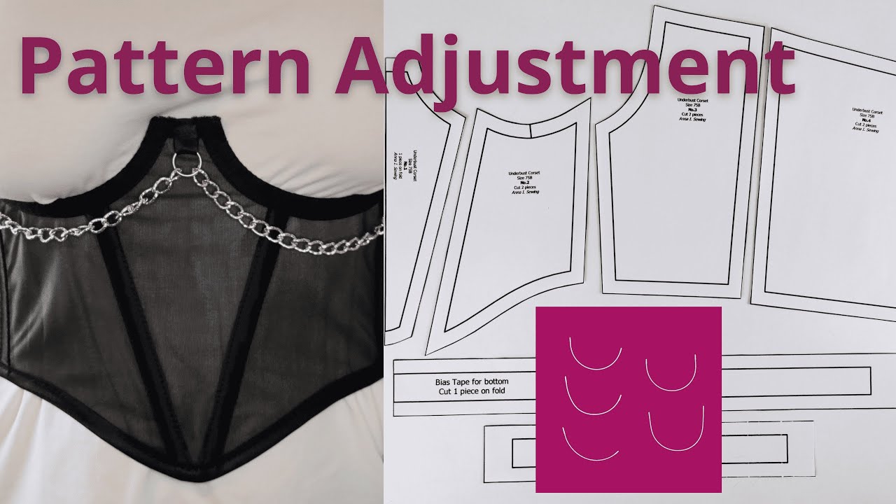 How to Adjust Underbust Corset Pattern according to Different Types of Underwire
