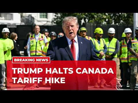 Trump says US and Canada reach deal to delay a 50% tariff on Canadian imports