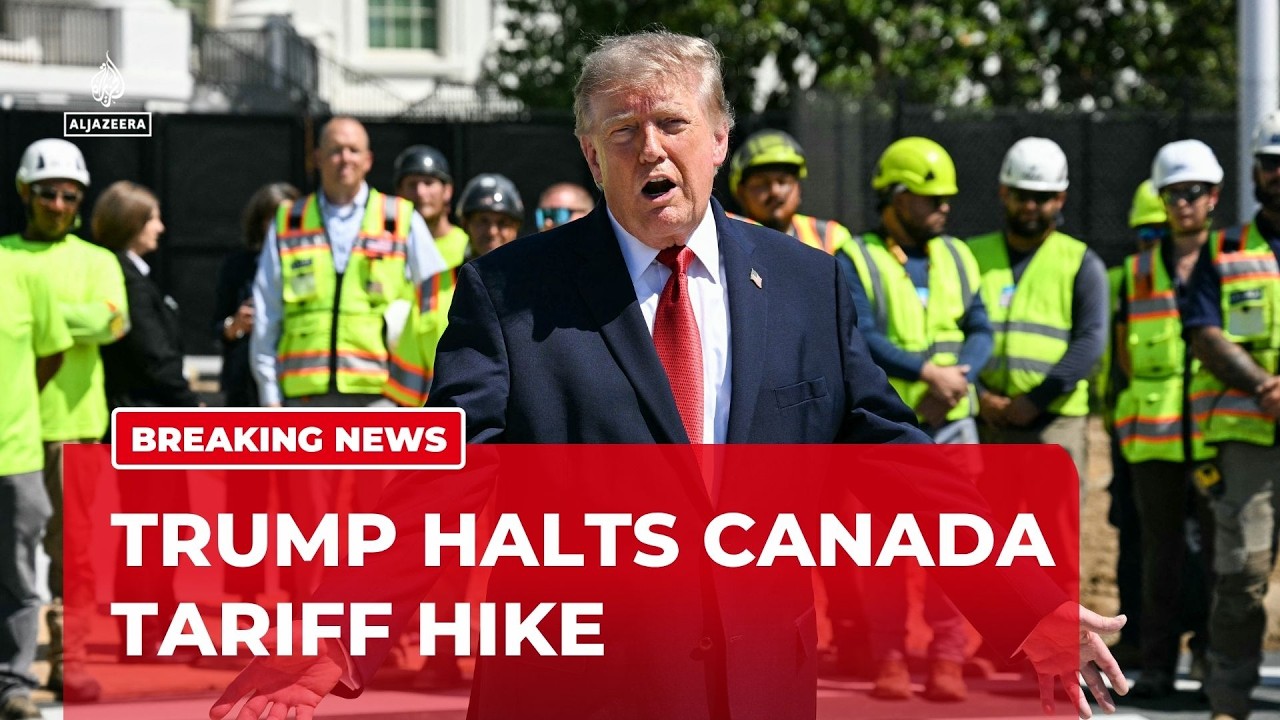 Trump says US and Canada reach deal to delay a 50% tariff on Canadian imports
