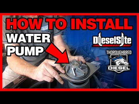 HOW TO Install a DieselSite Water Pump on a Dodge Cummins 5.9L #diesel #cummins #howto #waterpump
