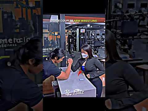 Other Couples Arm Wrestling v/s This couples🤯Last one is mind-blowing☠️#troll #edit #trolledit