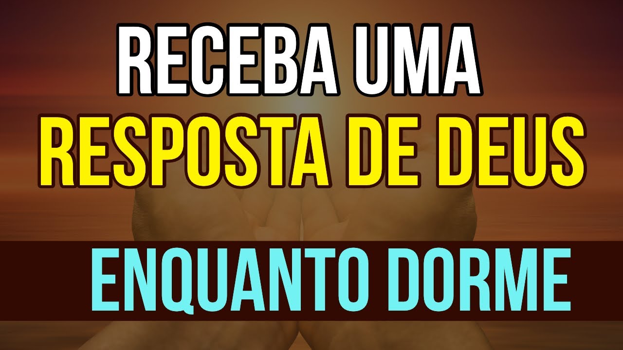 PEÇA UMA RESPOSTA A DEUS | MEDITAÇÃO ENQUANTO DORME