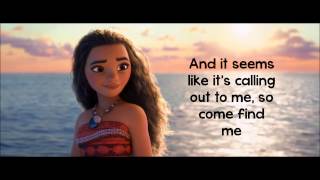 Moana How Far I&#39;ll Go Lyrics Auli&#39;i Cravalho