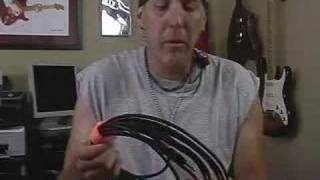 Guitar lesson on instrument and speaker cables