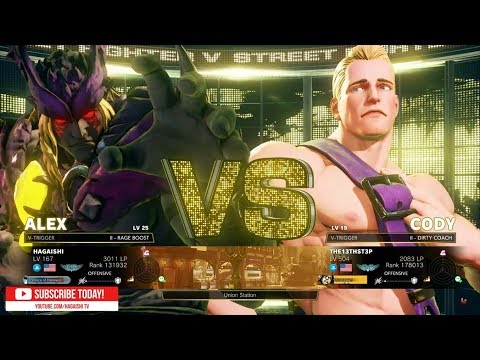 "Best Bout Replays" SFV AE - HAGAISHI vs THE13THST3P   (1080pHD 60fps)