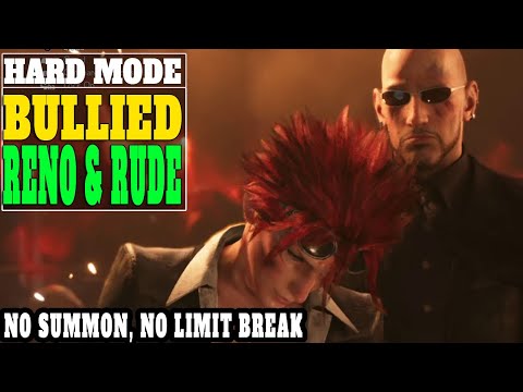 Rude and Reno Boss Fight - HARD MODE -TACTICAL WAY TO STAGGER - Final Fantasy 7 Remake - PS4