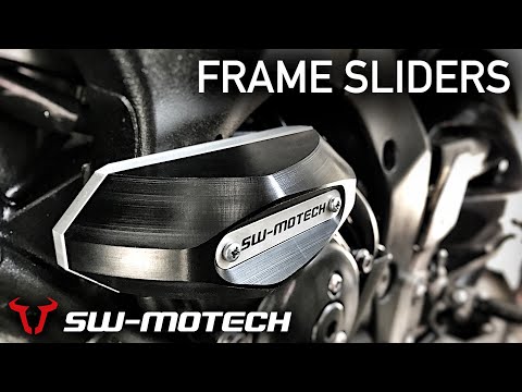 SW-Motech Frame Sliders FITTED to FZ1-N