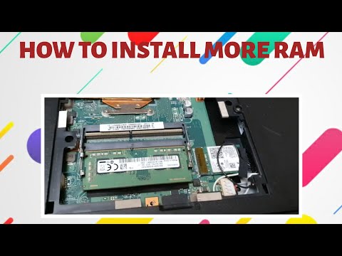 How to install more RAM - IN  Medion laptop