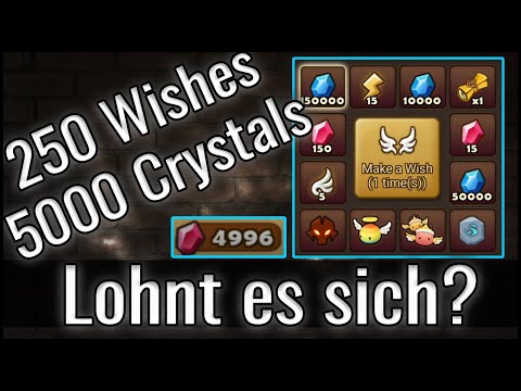 SUMMONERS WAR: Lohnt es sich? | 250 Wishes | 5000 Crystals (German / Deutsch)