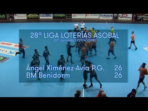 LIGA LOTERIAS ASOBAL J27 Ángel Ximénez-Avia P.G. - BM Benidorm 26 - 26