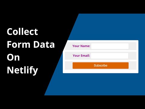 Collect Form Data On Netlify | Netlify Tutorial