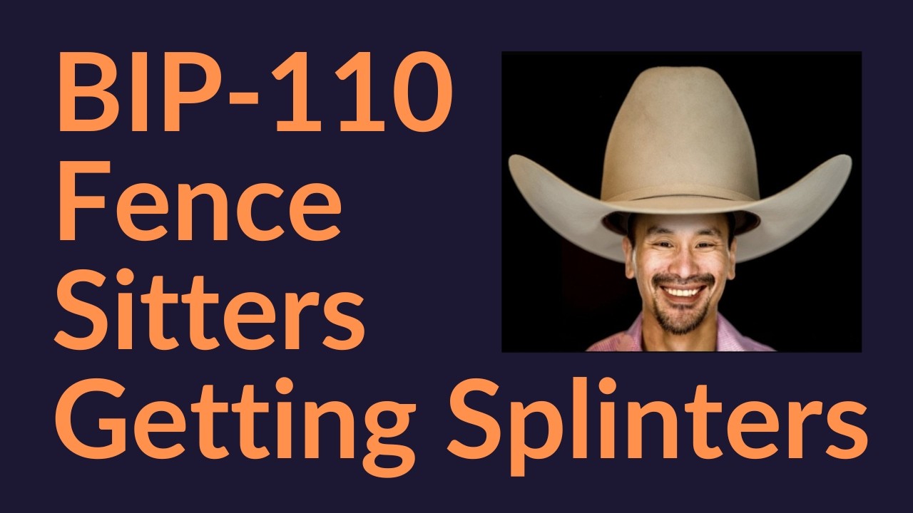 BIP-110 Fence Sitters Getting Splinters