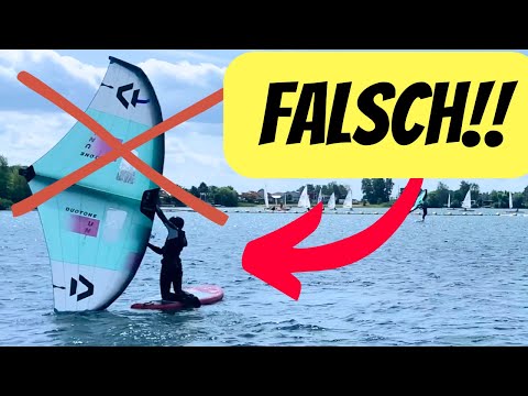 Wing drehen OHNE Kraft | Mit diesem Trick gehts leichter! (Wingsurfen Wingfoil Tutorial auf Deutsch)