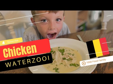 🇧🇪 American Kids Try Chicken Waterzooi | Food 161 of 1000