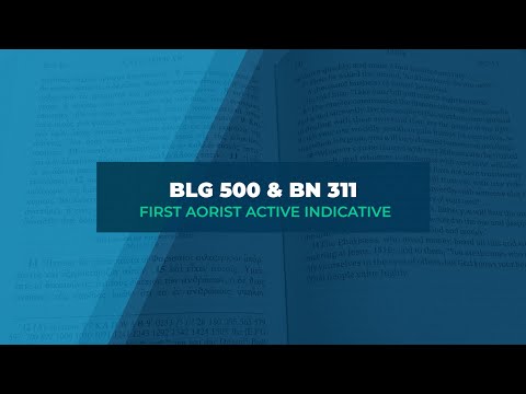 First Aorist Active Indicative Verb