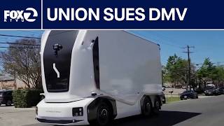 DMV sued by Teamsters Union over self-driving trucks | KTVU