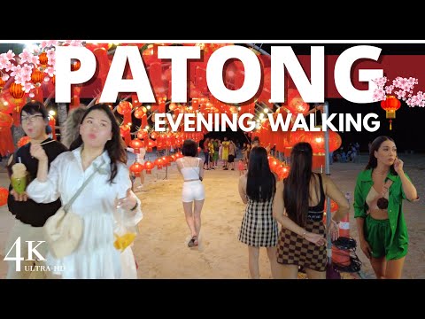 【4K 】Phuket 2023 Patong Beach Coastal, Thailand 🇹🇭