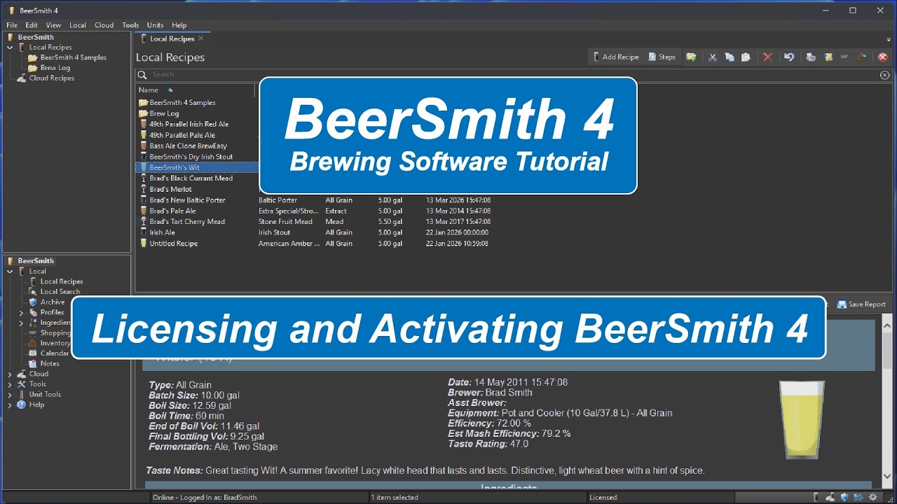 Software Licensing and Activation for BeerSmith 4