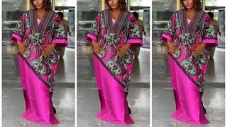Cut & Sew This Elegant Ankara Kimono Kaftan Gown | Easy Step-by-Step DIY Sewing Tutorial