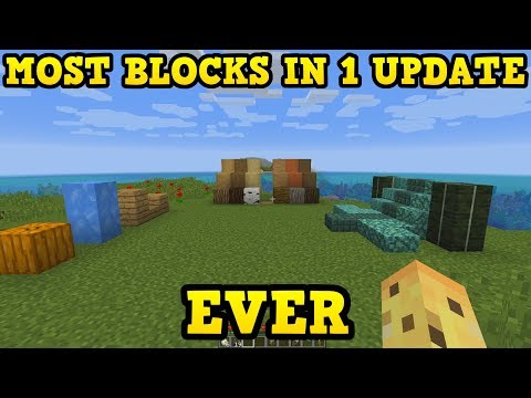ALL Of The NEW Blocks In Minecraft 1.13's "Update Aquatic"