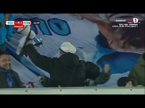 GOOOL! Voluntari - FCSB 1-0. Dumiter deschide scorul! Târnovanu apărase inițial șutul lui Popescu