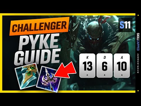 CHALLENGER Pyke SOLO CARRY Guide - How To Play Pyke In Season 11