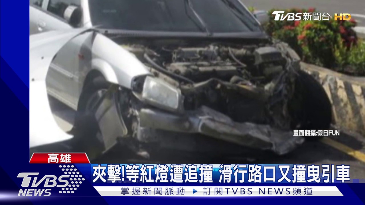 驚險！慘遭2大車夾擊　小客車駕駛死裡逃生
