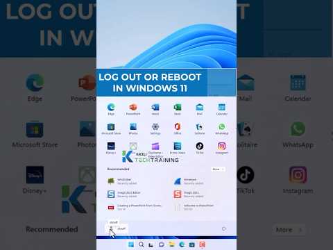 Start Menu Account Options in Windows 11