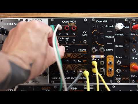 GGS Quad VCA / Stereo Panning Mixer / Eurorack / PCB & Front Panel / DIY Synth image 5