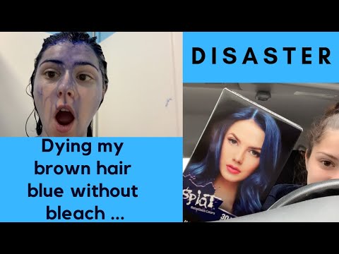 Dying My Hair Blue Without Bleach Ll Disaster Bluehair Kansas