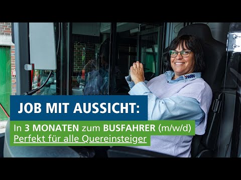 In 3 MONATEN zum BUSFAHRER (m/w/d) - Perfekt für alle Quereinsteiger
