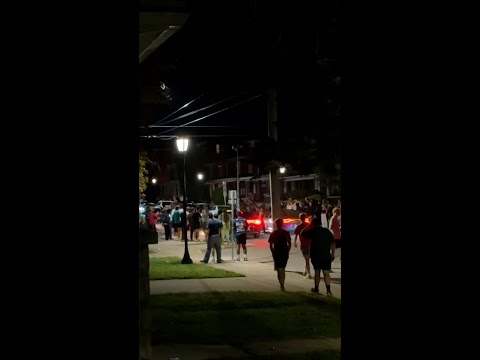 Violent brawl breaks out at college in Pennsylvania